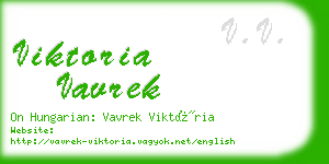 viktoria vavrek business card